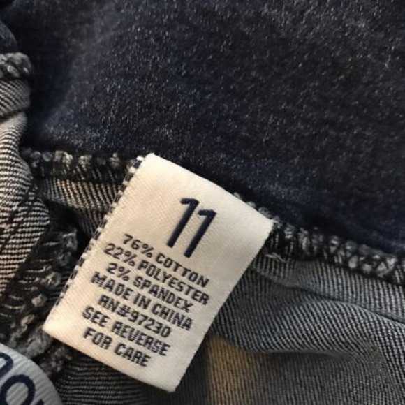 Almost Famous Button Fly Zip High Rise Skinny Jeans Size 11 Stretch Y2K 28x30 - Picture 9 of 11